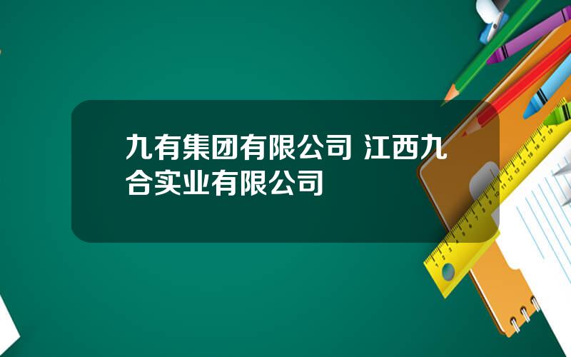 九有集团有限公司 江西九合实业有限公司